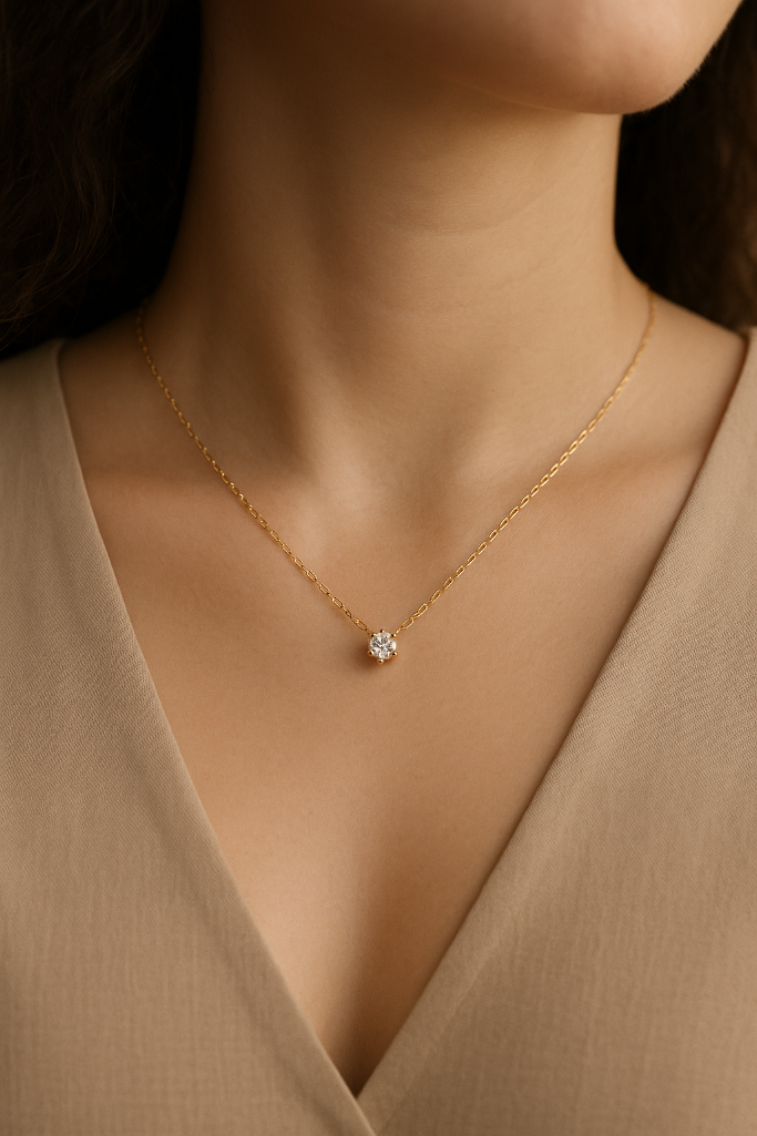 Lioraé Pure Light Solitaire Necklace